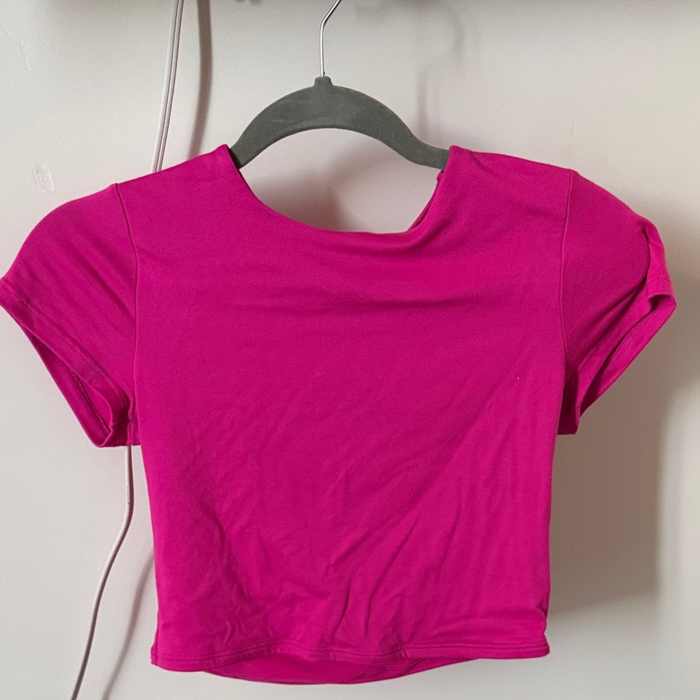 Vibrant Pink Women's Crop Top